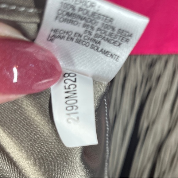 Antonio Melani Women's SILK Blend Dress Colorblock Accordion Pleat 6 NWT - Picture 12 of 12